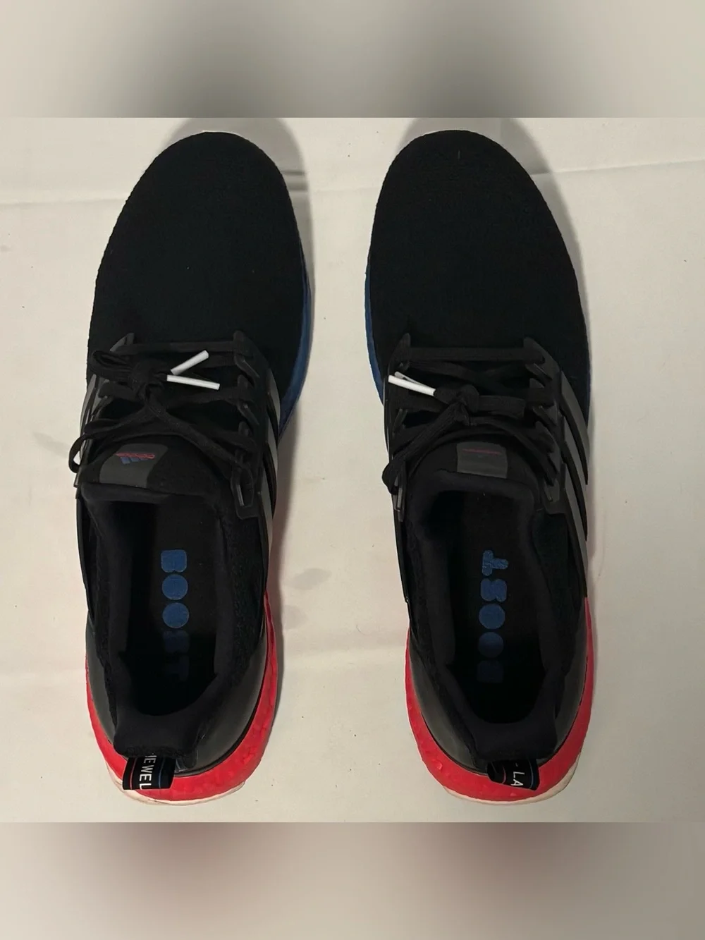 Adidas Men’s Ultraboost DNA Blue Red Black Running Shoes Sneaker FX7236 Size 14
